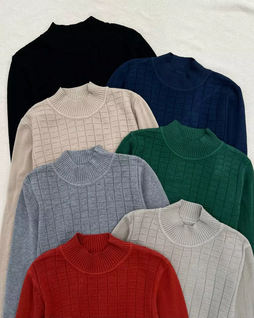 پلیور بافت یقه ایستاده 7 رنگ کد 5511