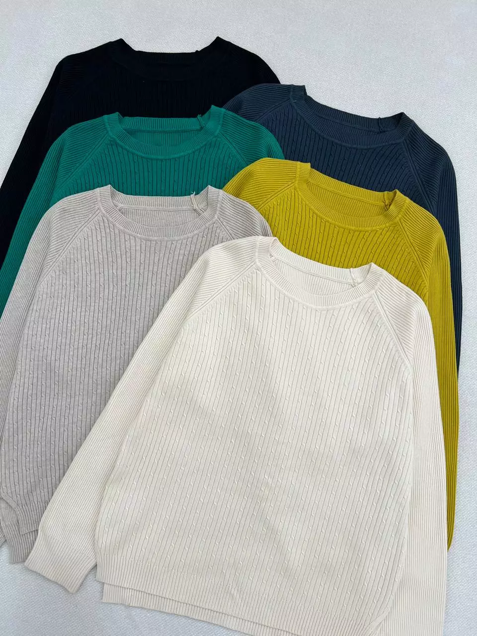 پلیور بافت یقه گرد ساده کد 5512