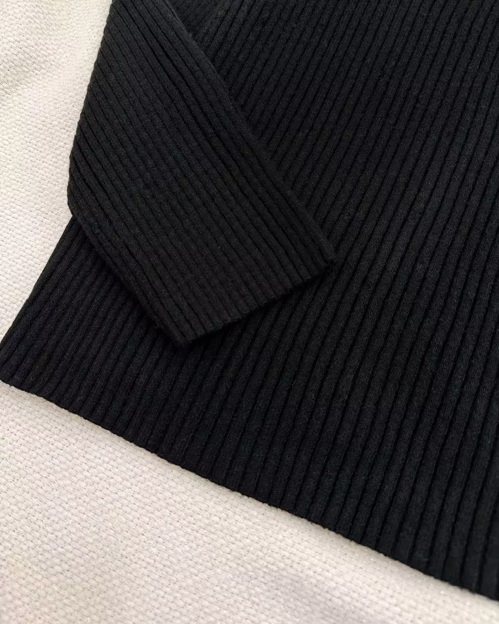 پلیور بافت جلو دکمه مشکی کد 5515