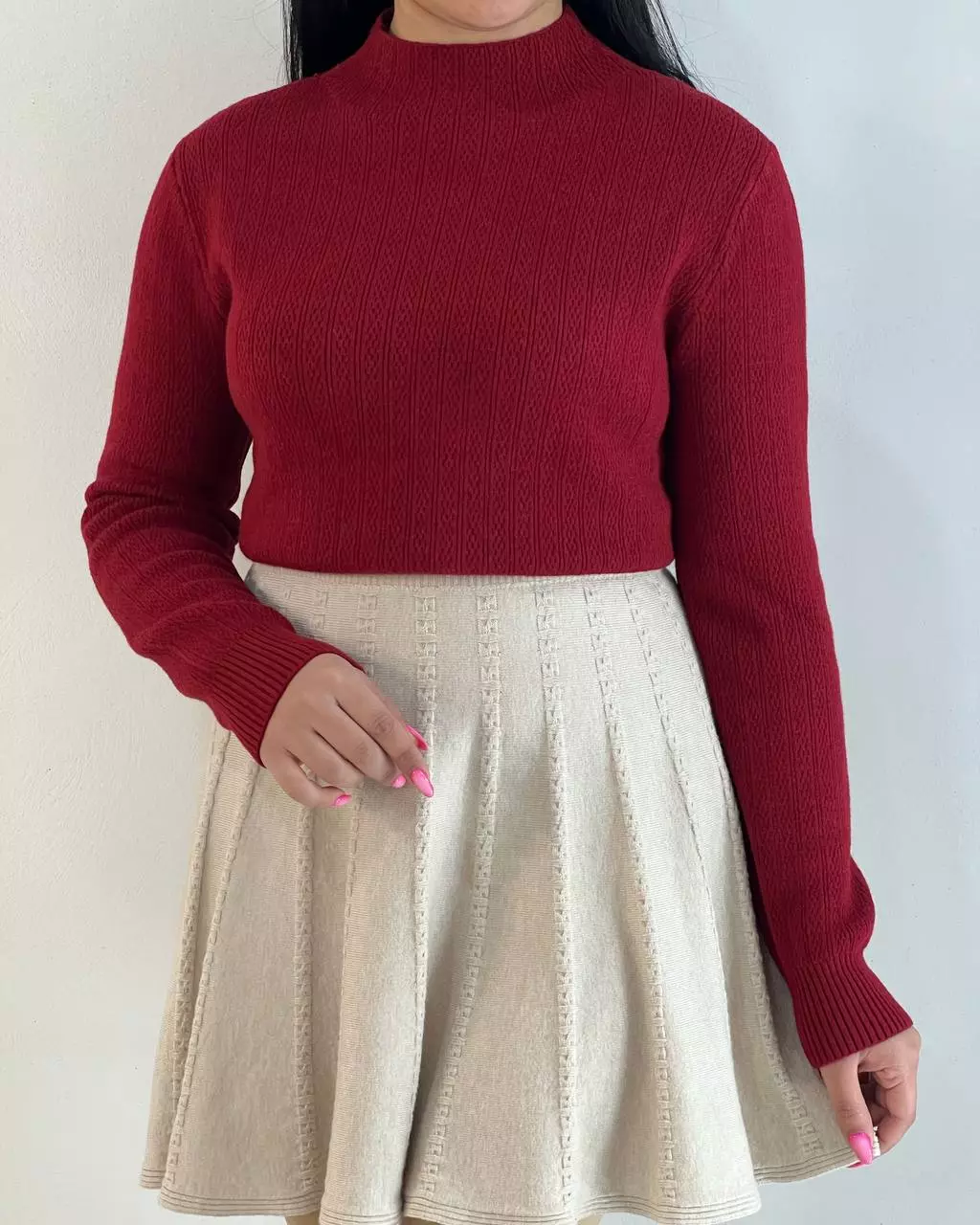 پلیور بافت تو خز گرماژ بالا کد 5517