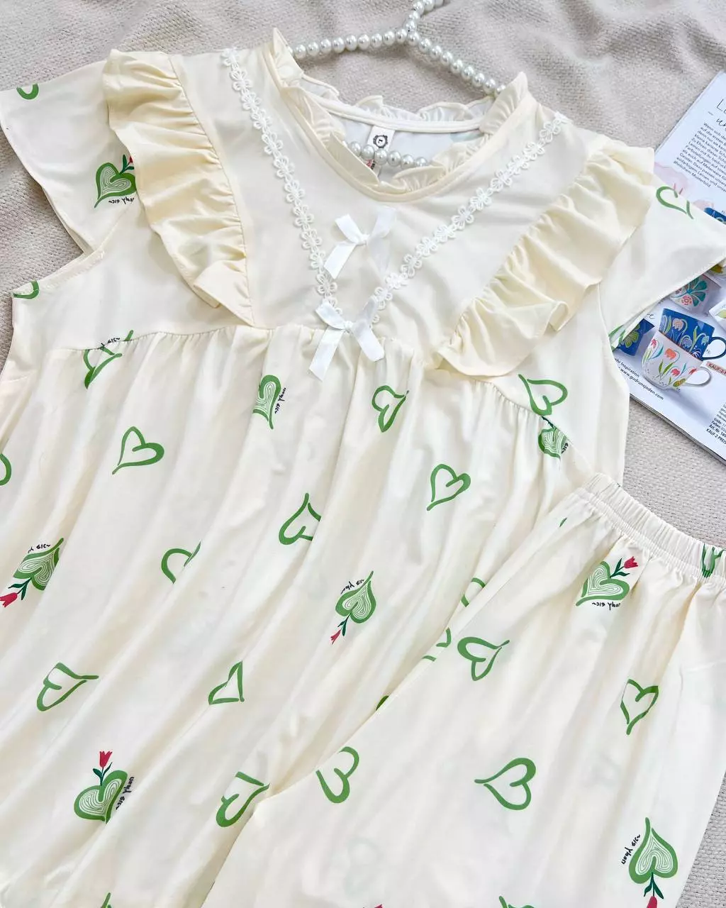 ست بلوز و شلوارک 5 طرح کد 5537