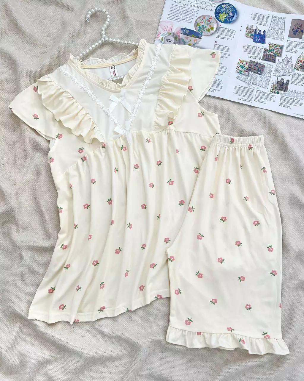 ست بلوز و شلوارک 5 طرح کد 5537