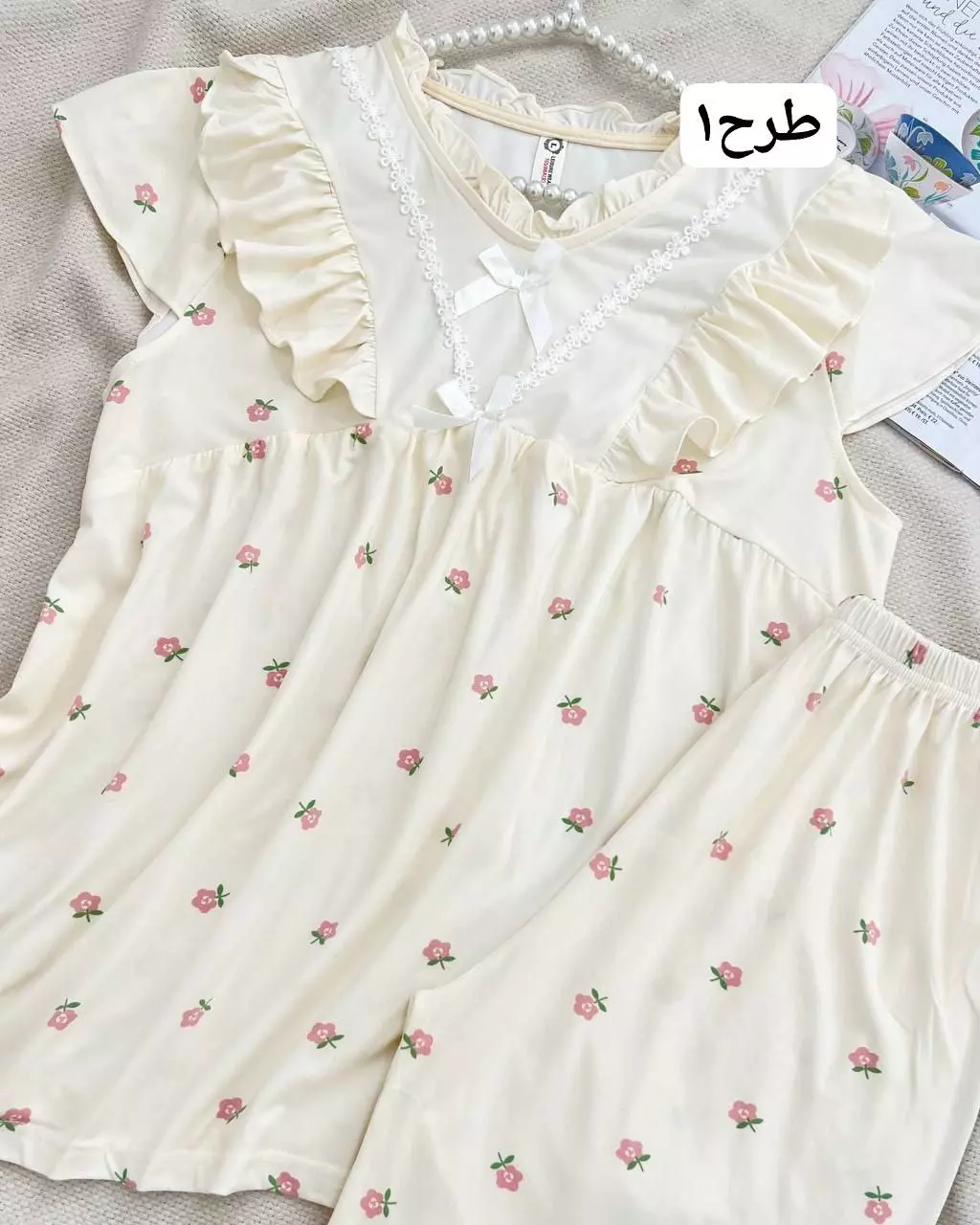 ست بلوز و شلوارک 5 طرح کد 5537