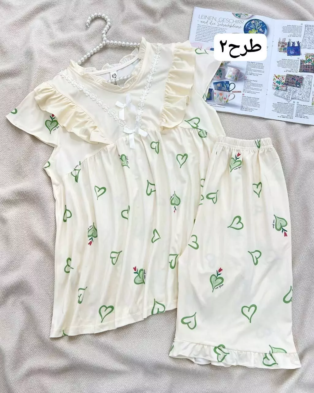 ست بلوز و شلوارک 5 طرح کد 5537