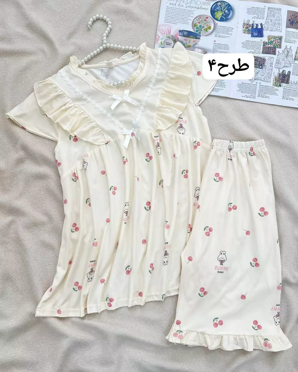 ست بلوز و شلوارک 5 طرح کد 5537