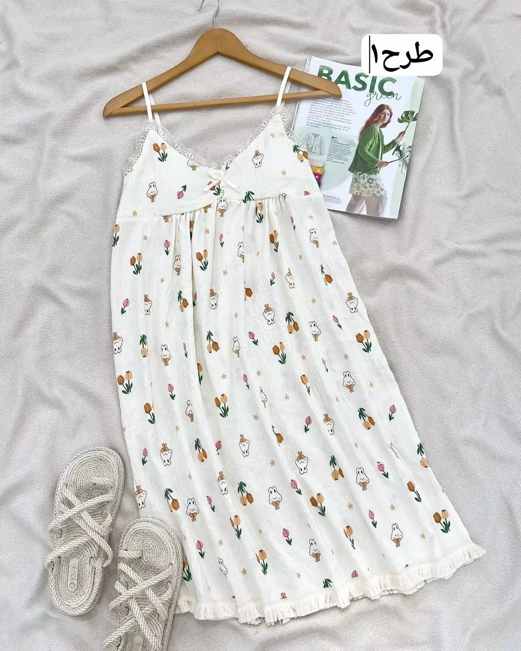 پیراهن کاپ دار کد 5538