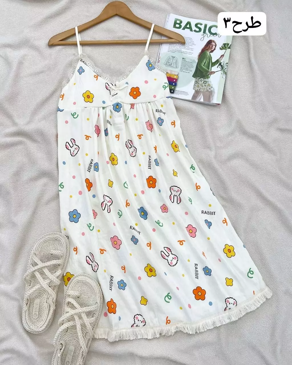 پیراهن کاپ دار کد 5538