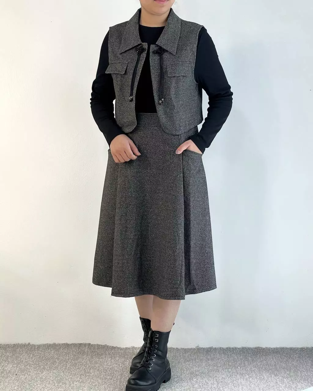 ست سارافن بهمراه جلیقه کد 5440