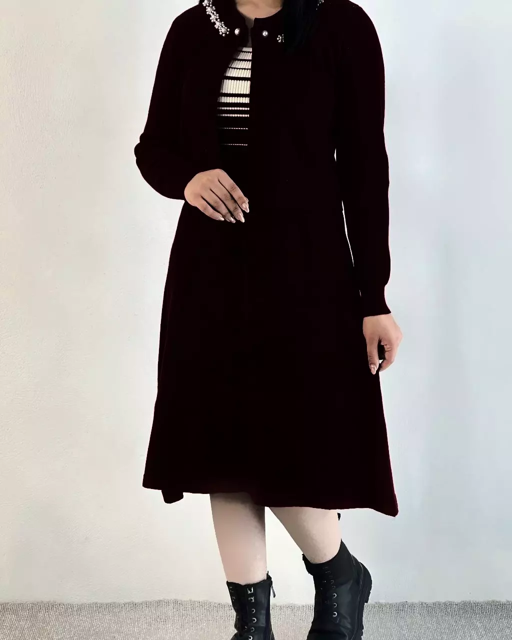 ست سارافون و کت بافت کد 5253