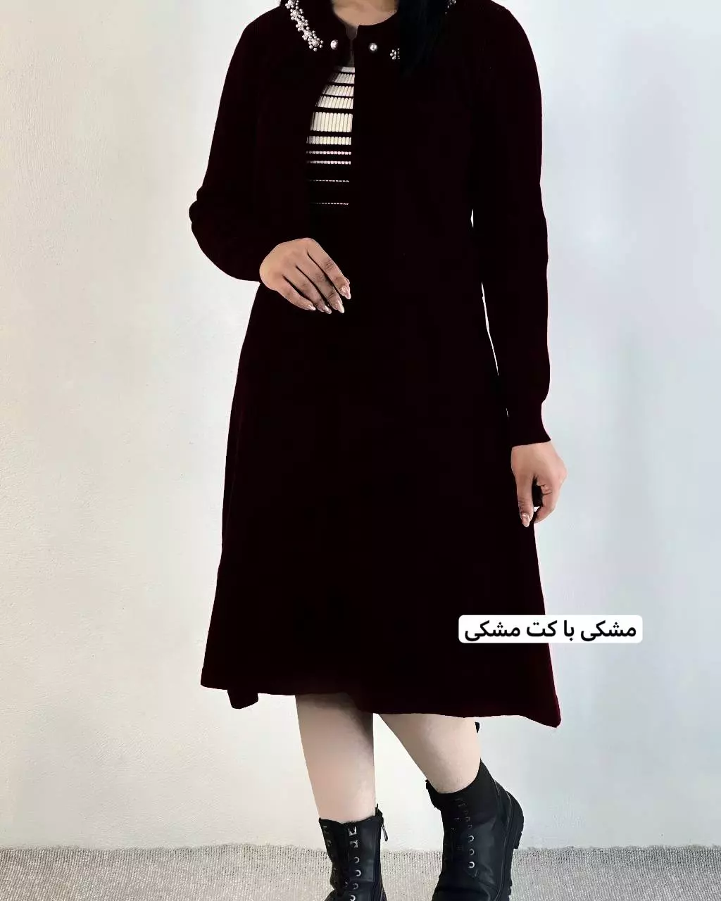 ست سارافون و کت بافت کد 5253