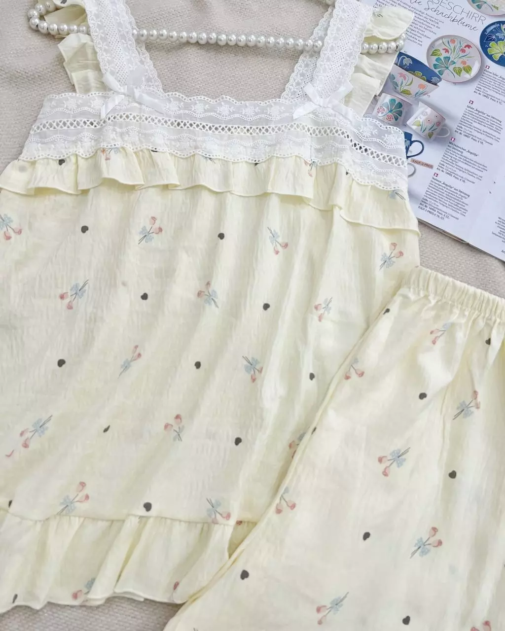 ست تاپ و شلوارک عروسکی کد 5534