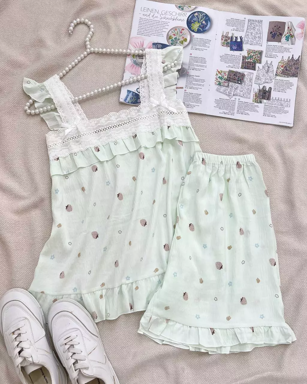 ست تاپ و شلوارک عروسکی کد 5534