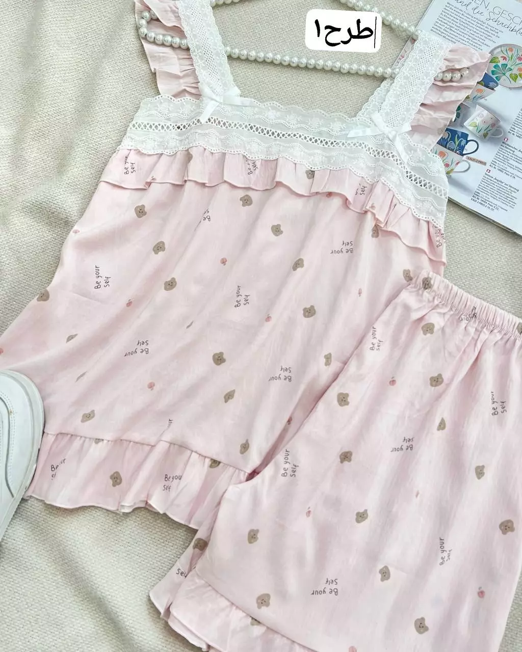 ست تاپ و شلوارک عروسکی کد 5534