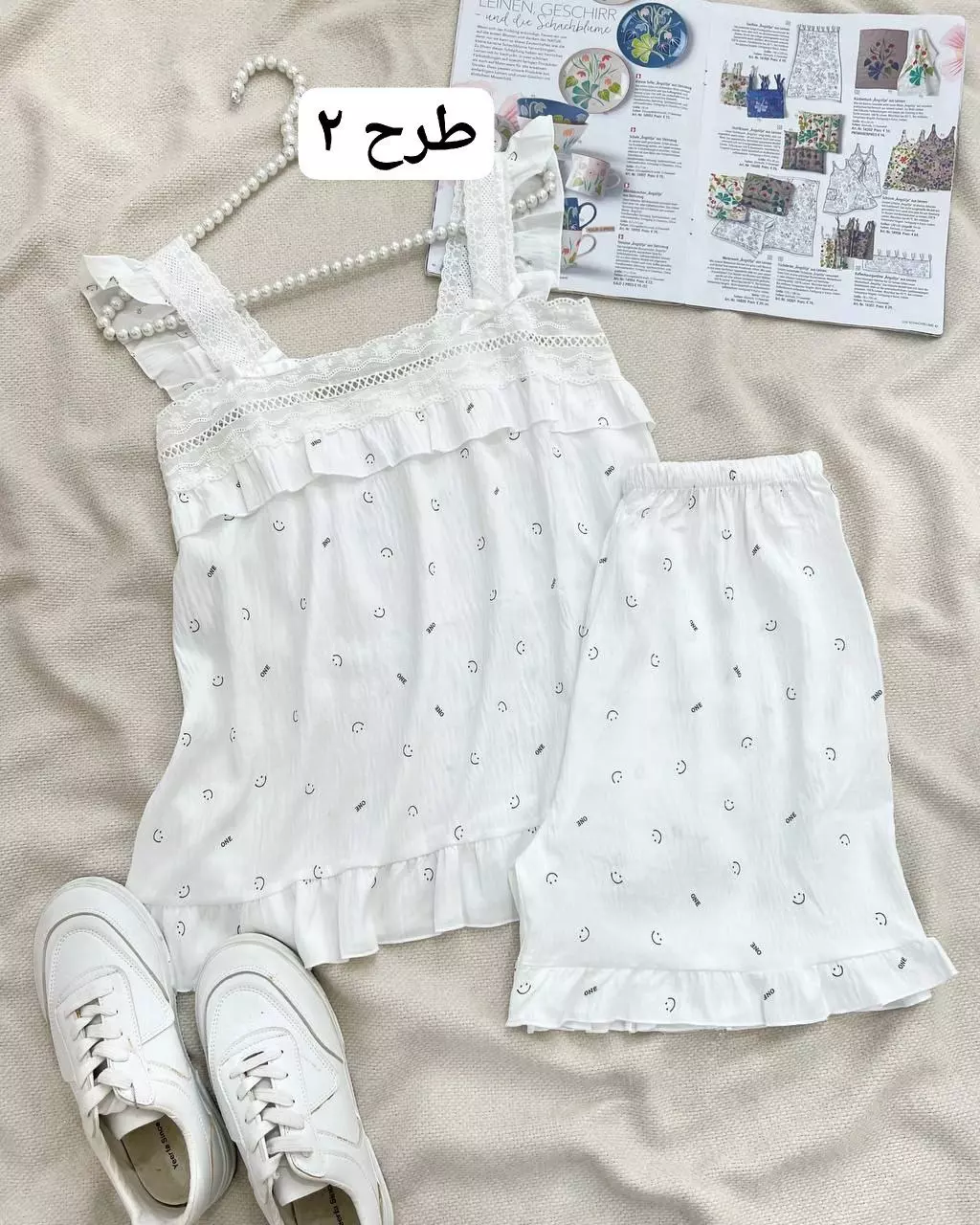 ست تاپ و شلوارک عروسکی کد 5534