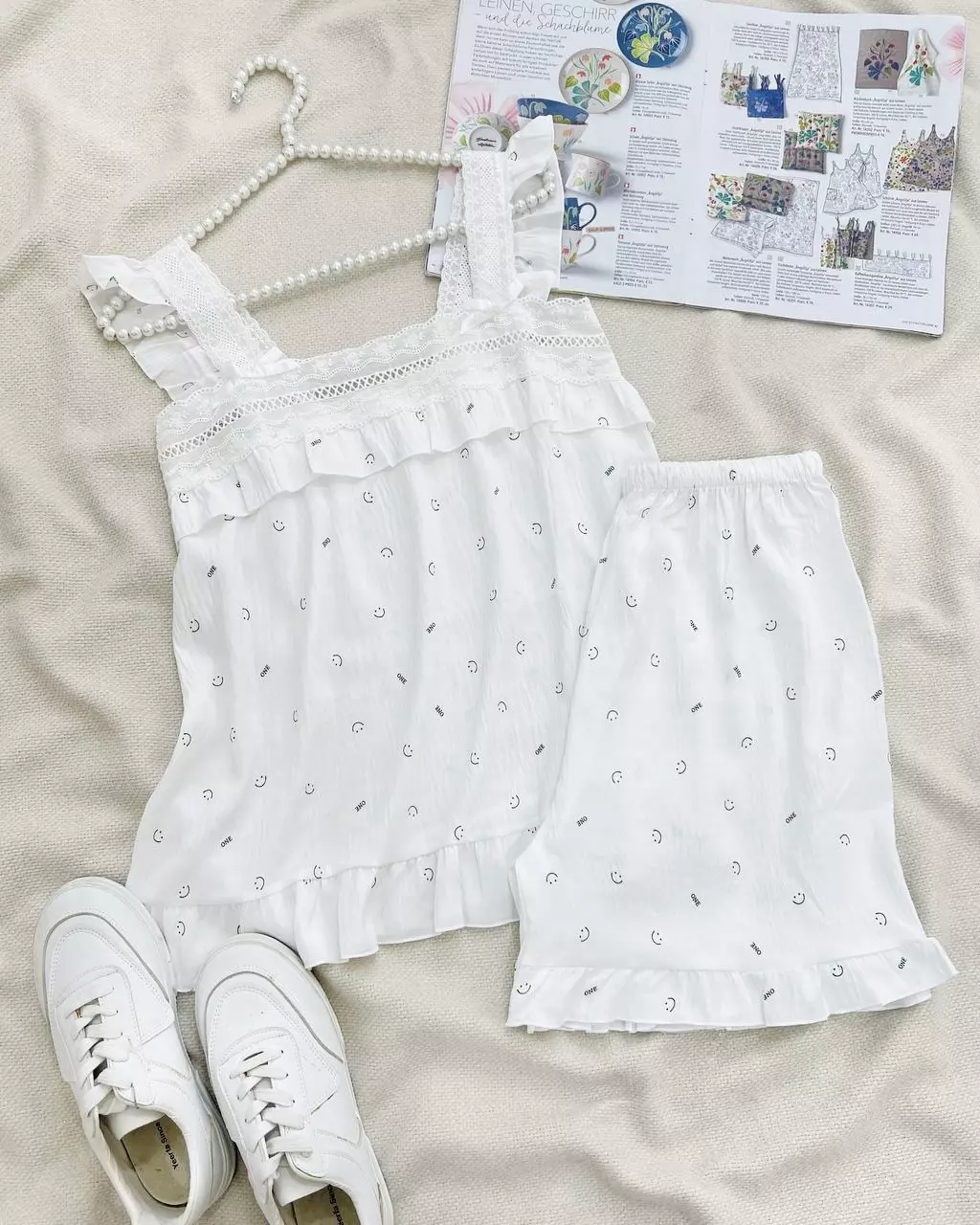 ست تاپ و شلوارک عروسکی کد 5534