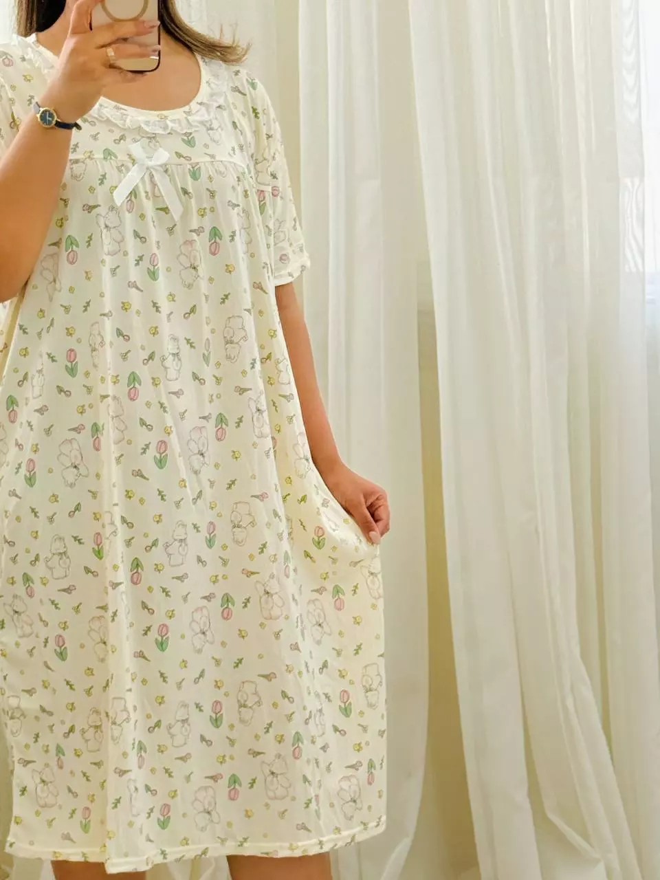 پیراهن راحتی کریشه عروسکی کد 5593