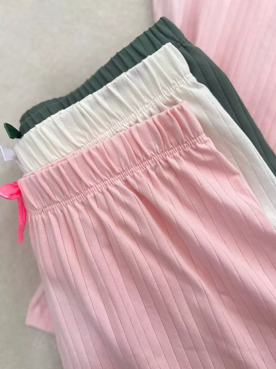 ست تاپ و شورتک لبه نوار کد 55107