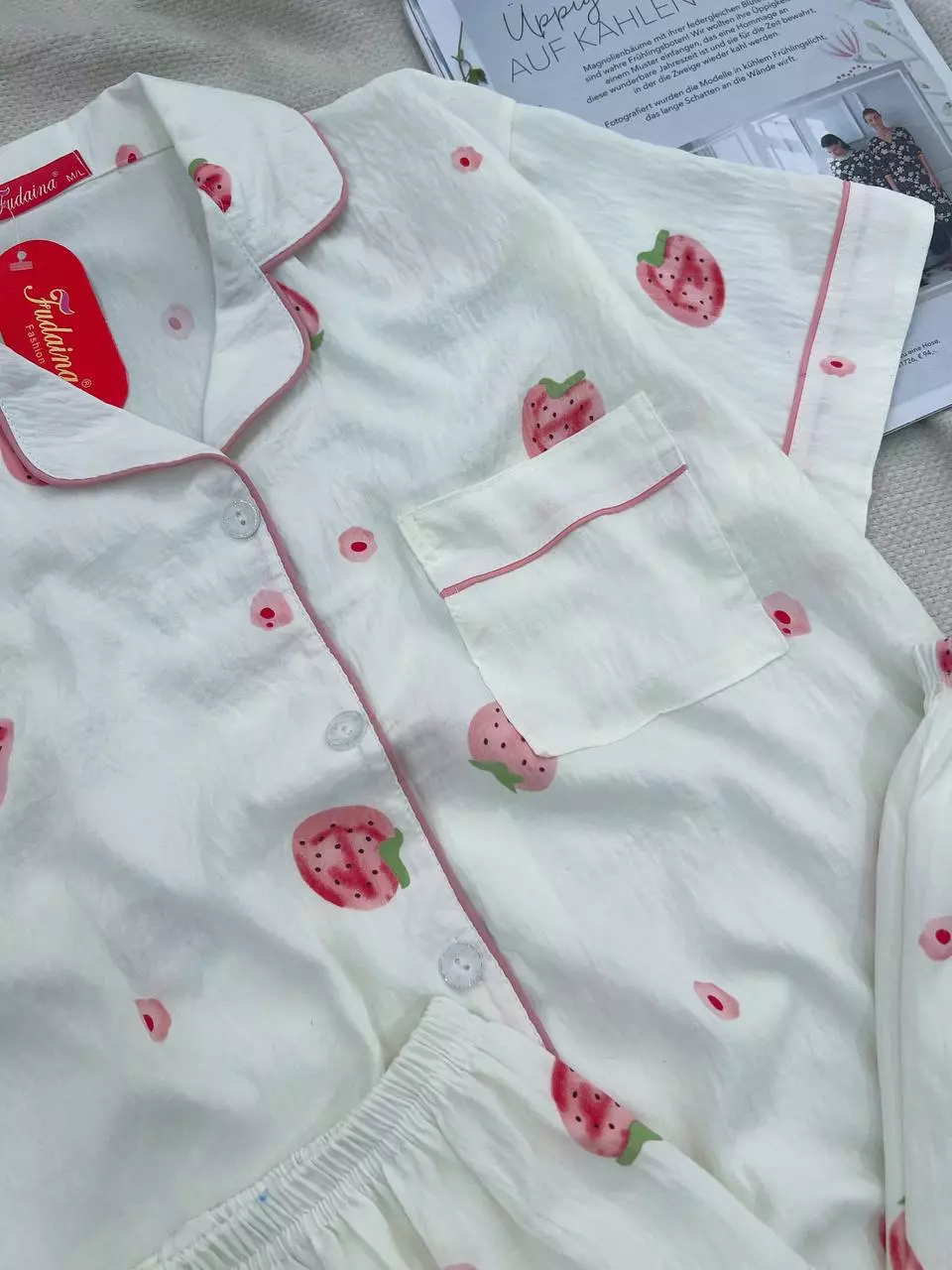 ست سه تیکه توت فرنگی کد 5609