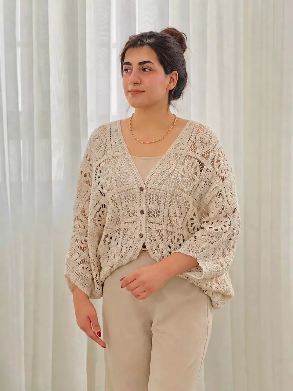 کت قلاب بافی گرم بالا کد 5644