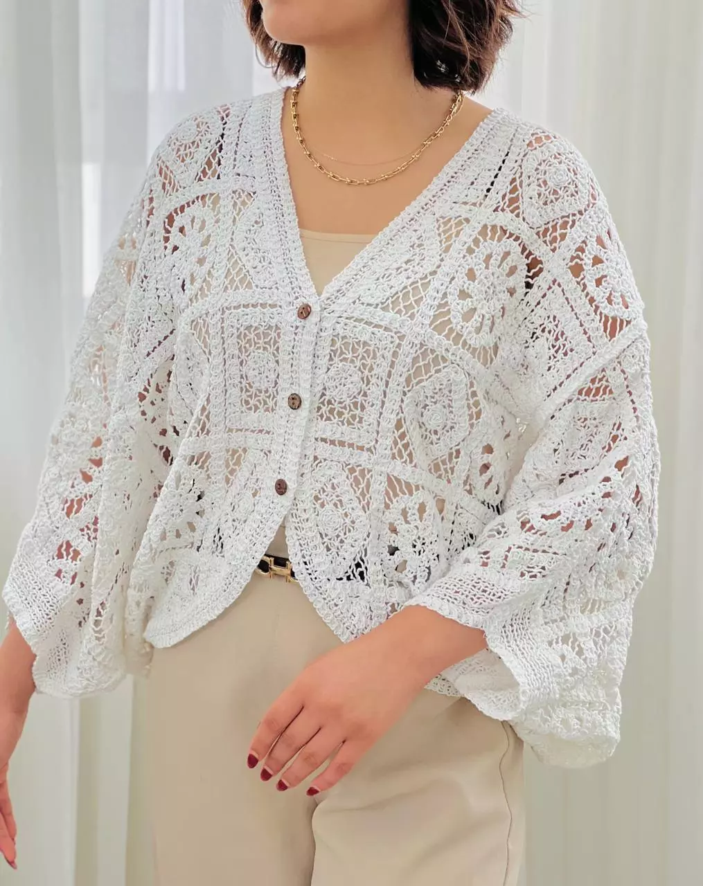 کت قلاب بافی گرم بالا کد 5644